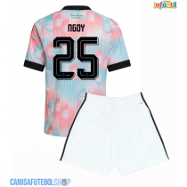 Camisa de time de futebol Bélgica Nathan Ngoy #25 Replicas 2º Equipamento Infantil Mundo 2026 Manga Curta (+ Calças curtas)